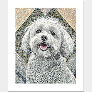 Dog Portrait - Maltese Posters and Art